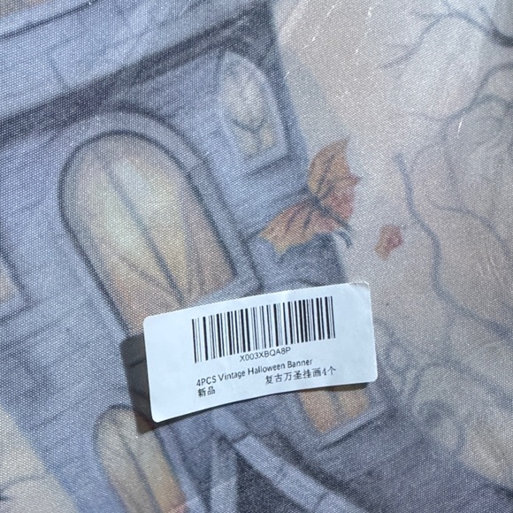 NWT 4pc Vintage Halloween Witch Girl‎ Vertical Porch Banners - Picture 2 of 2